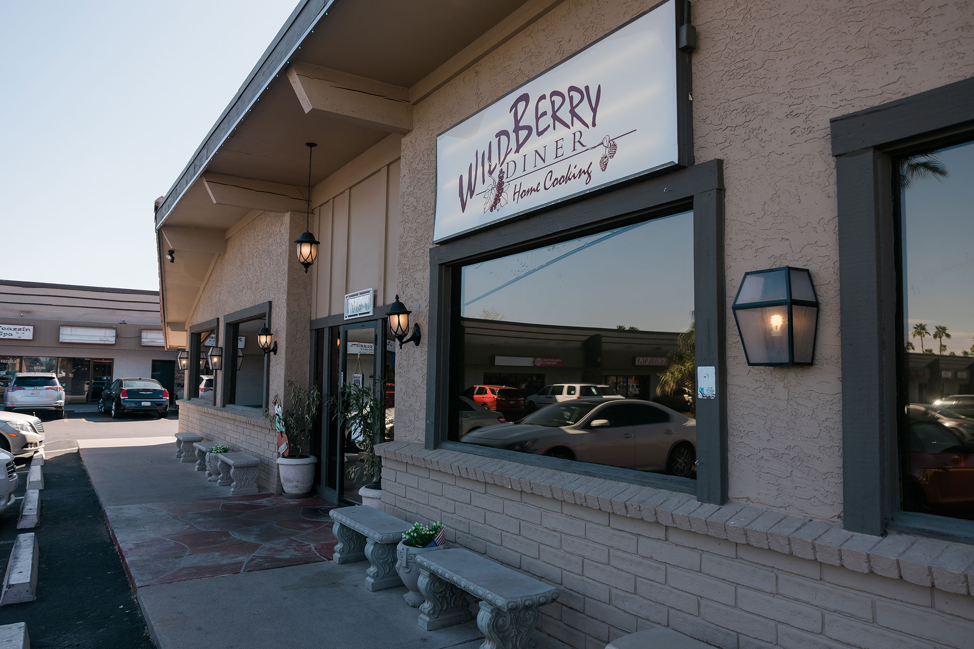 Wild Berry Diner from the front of the building